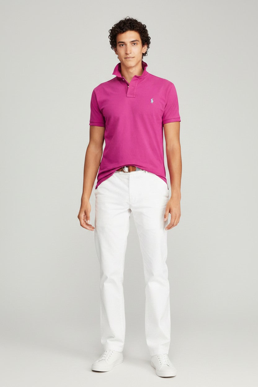RL Mens S/S Small Pony Plain Polo 710680784079