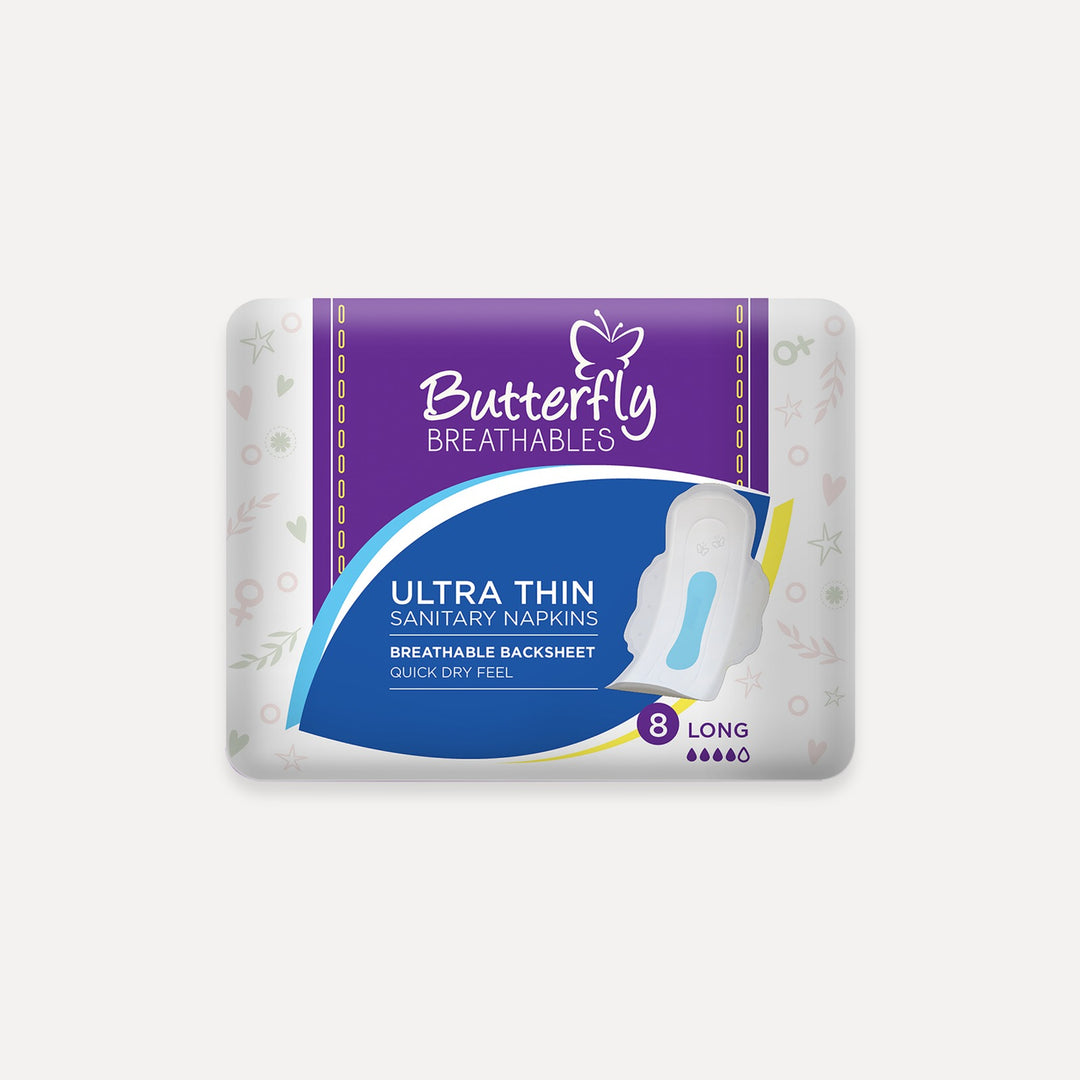 Butterfly Breathables Ultra Thin Dry Mesh Top Sheet 8 Large
