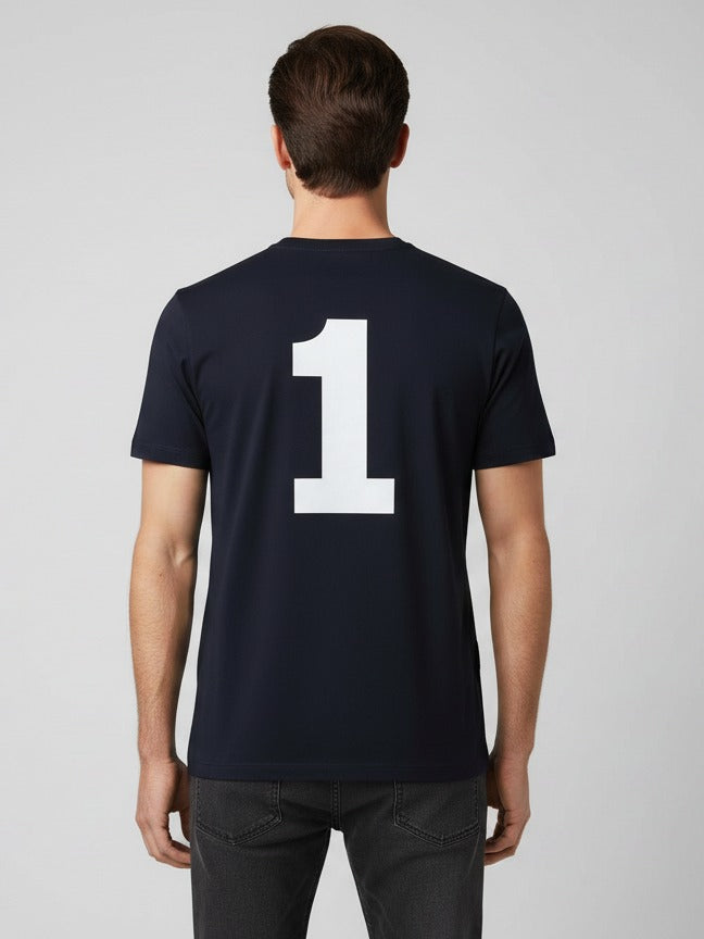 Hackett Mens S/S R-N (England Flag Print) T-Shirt HM500503