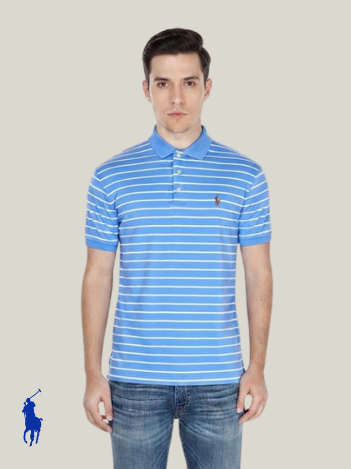 RL Mens S/S Small Pony (Soft Touch) Striper Polo 710744903003