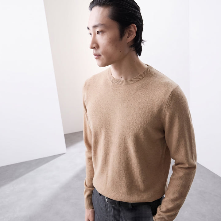 M&S Men L/S Pure Cashmere R-N Jersey T30/4101A