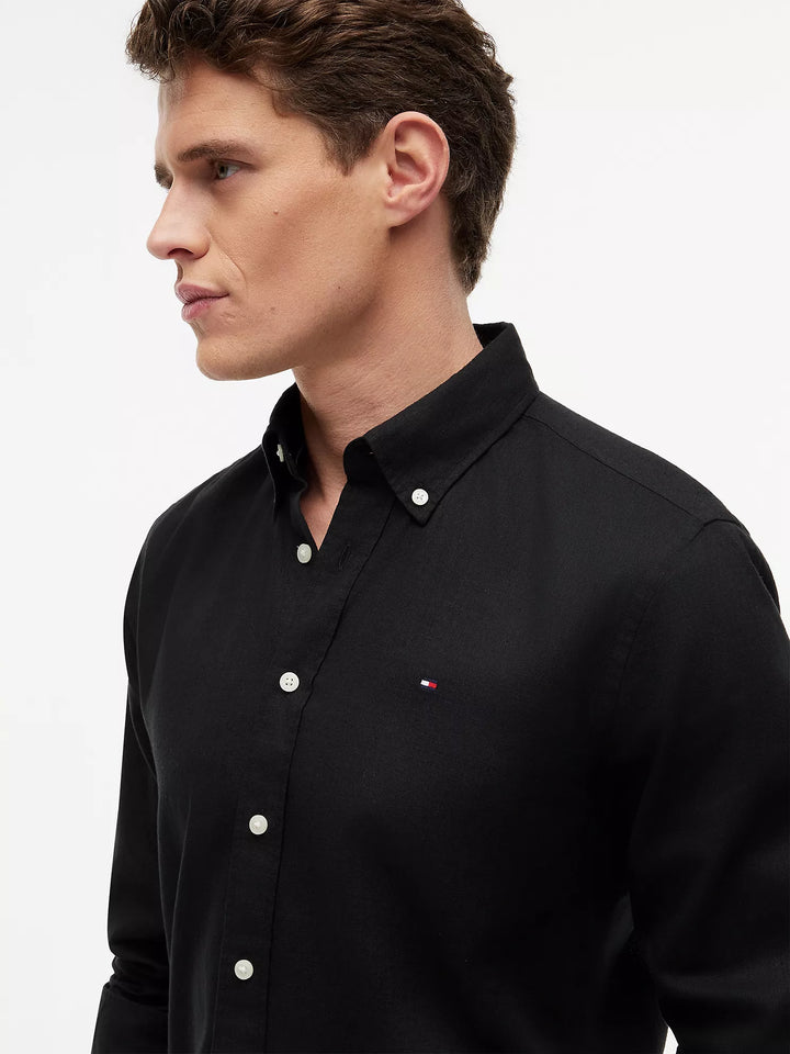TH Men L/S Button Down Plain Shirt XM04090