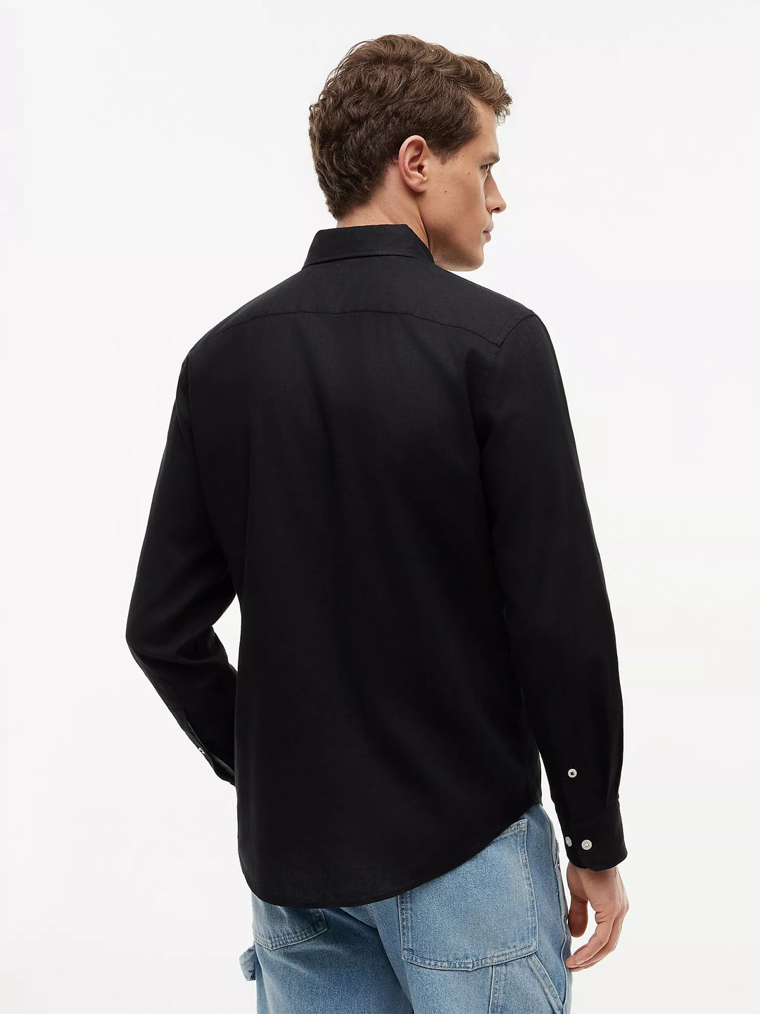 TH Men L/S Button Down Plain Shirt XM04090