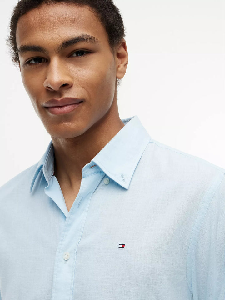 TH Men L/S Button Down Plain Shirt XM04090
