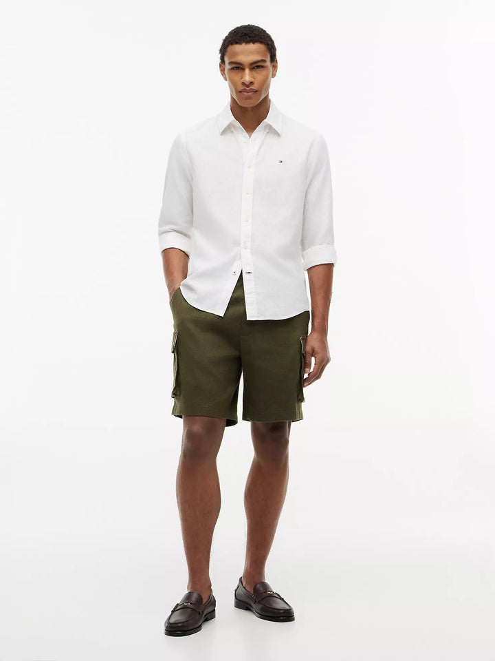 TH Men L/S Button Down Plain Shirt XM04090