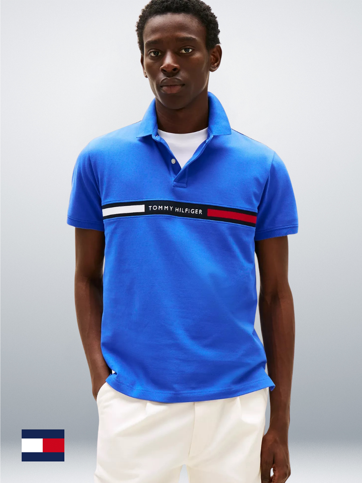 TH Men S/S Printed Polo MT-XM04382