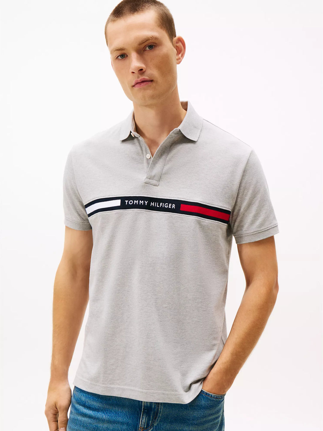 TH Men S/S Printed Polo MT-XM04382