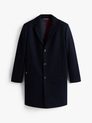 TH Men 3QTR Long Coat AT-SB-XM06111 (Navy)