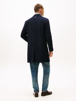 TH Men 3QTR Long Coat AT-SB-XM06111 (Navy)
