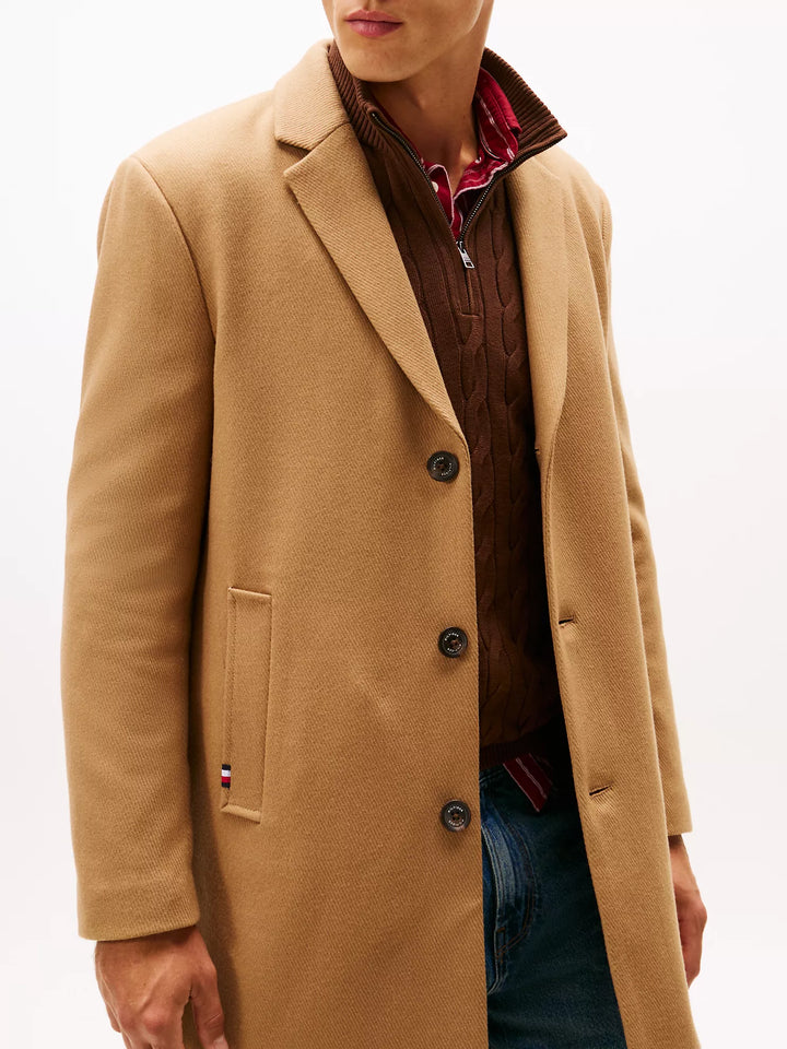 TH Men 3QTR Long Coat AT-SB-XM06111 (Beige)