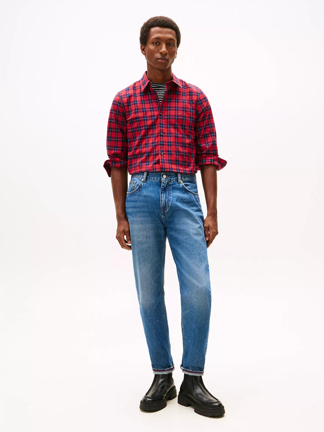 TH Men L/S Button Down Check Casual Shirt MT-XM06528