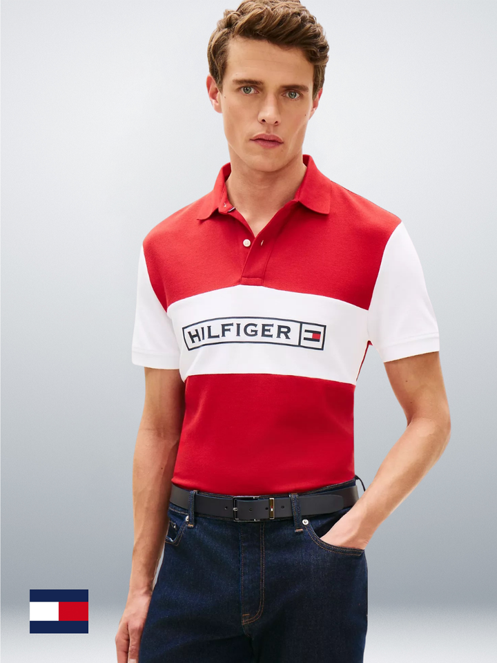 TH Men S/S Printed Polo MT-XM07333