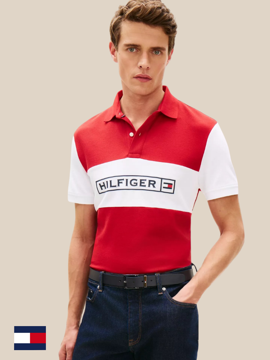 TH Mens S/S Printed Polo MT-XM07333