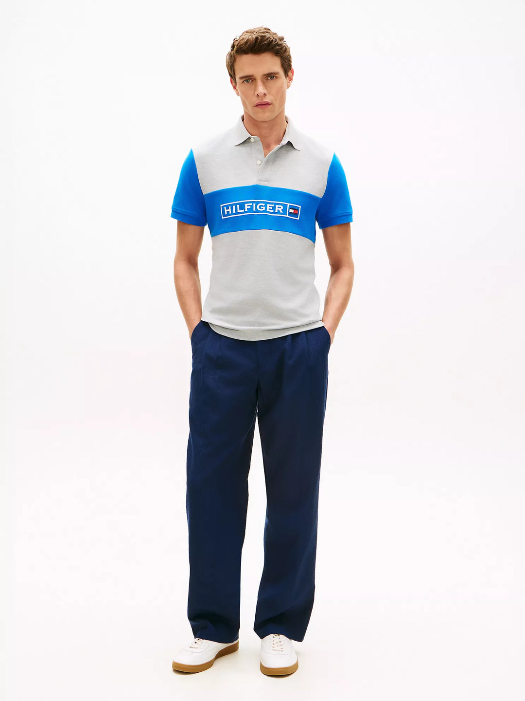 TH Men S/S Printed Polo MT-XM07333
