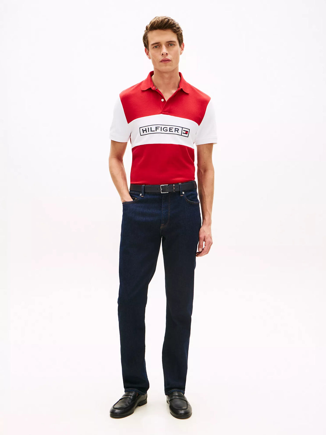TH Men S/S Printed Polo MT-XM07333