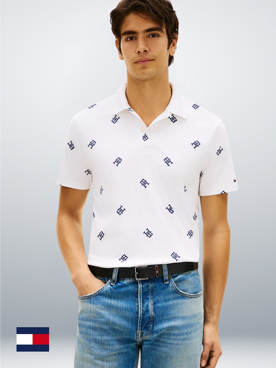 TH Men S/S (TH Printed) Polo MT-XM07339