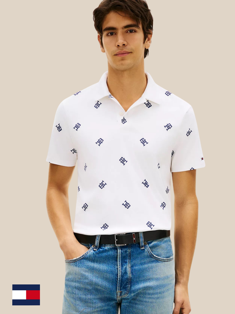 TH Mens S/S (TH Printed) Polo MT-XM07339