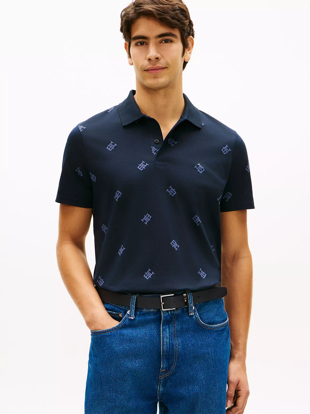 TH Men S/S (TH Printed) Polo MT-XM07339