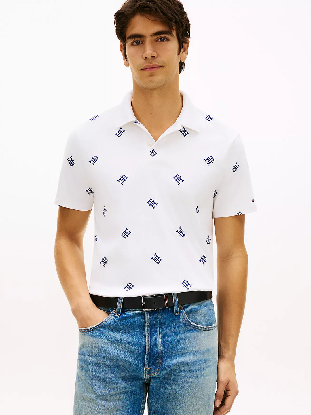 TH Men S/S (TH Printed) Polo MT-XM07339
