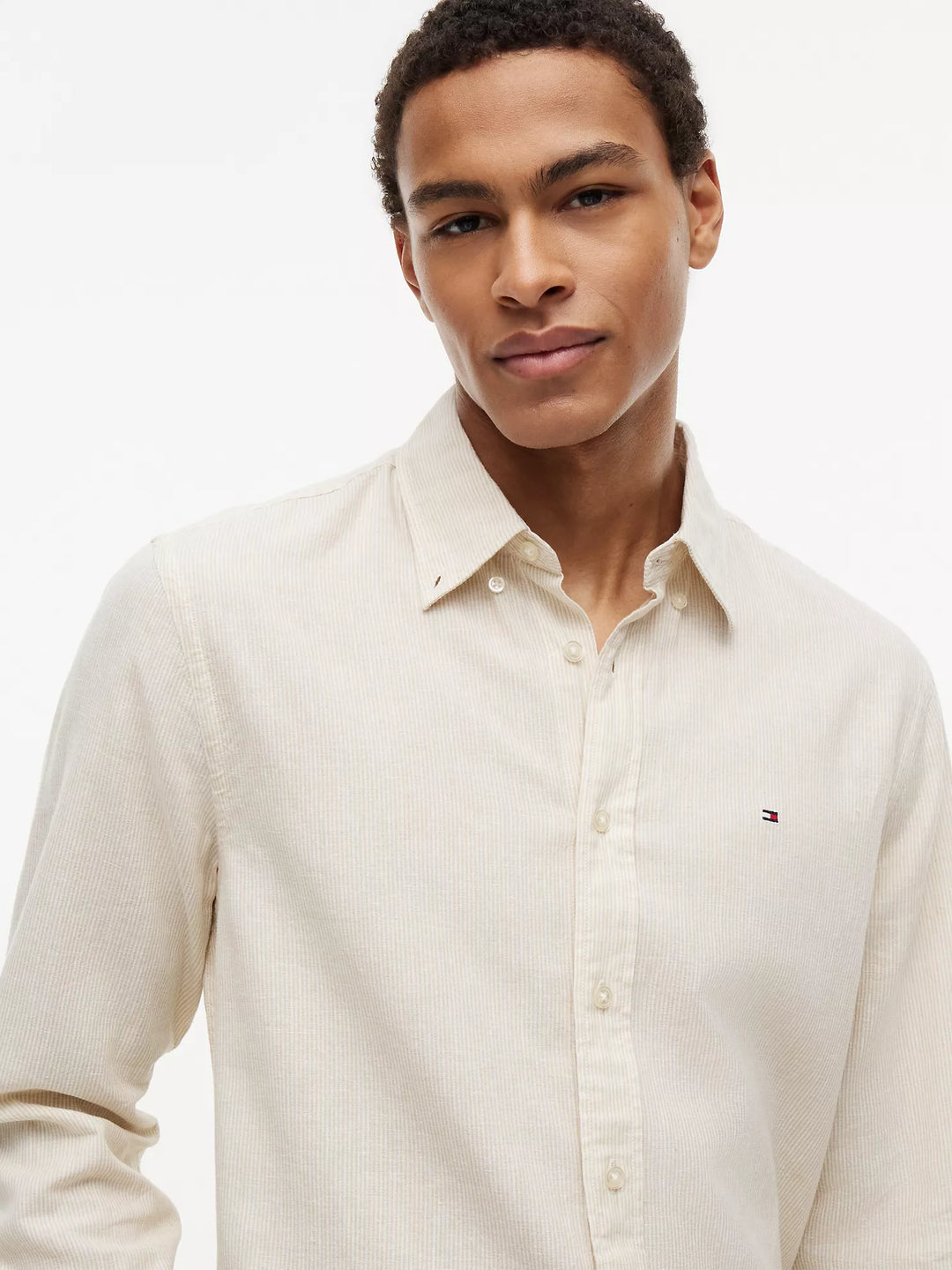 TH Men L/S Linen Button Down Lining Casual Shirt MT-XM07399