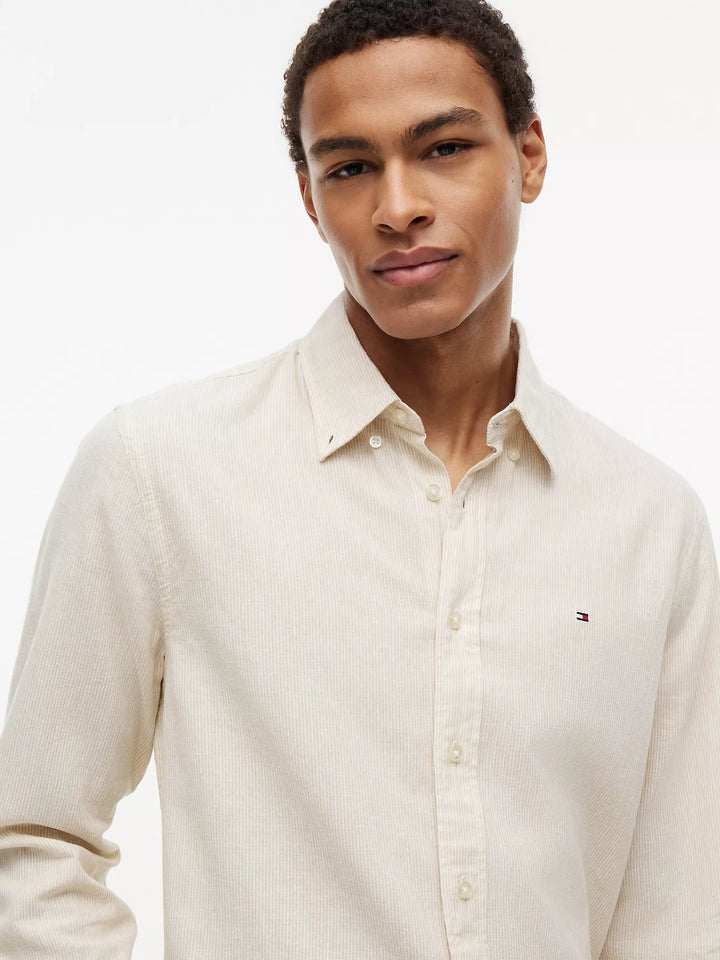 TH Men L/S Linen Button Down Lining Casual Shirt MT-XM07399