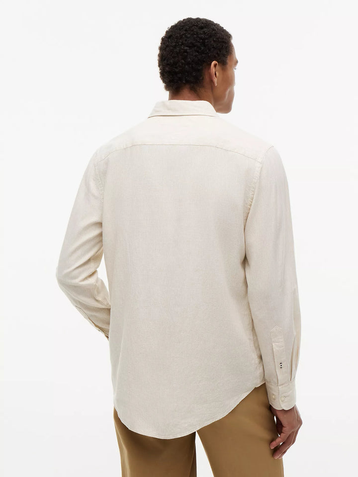 TH Men L/S Linen Button Down Lining Casual Shirt MT-XM07399