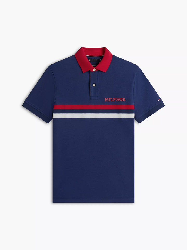 TH Men S/S RF Striper Polo AT-SB-XM07680
