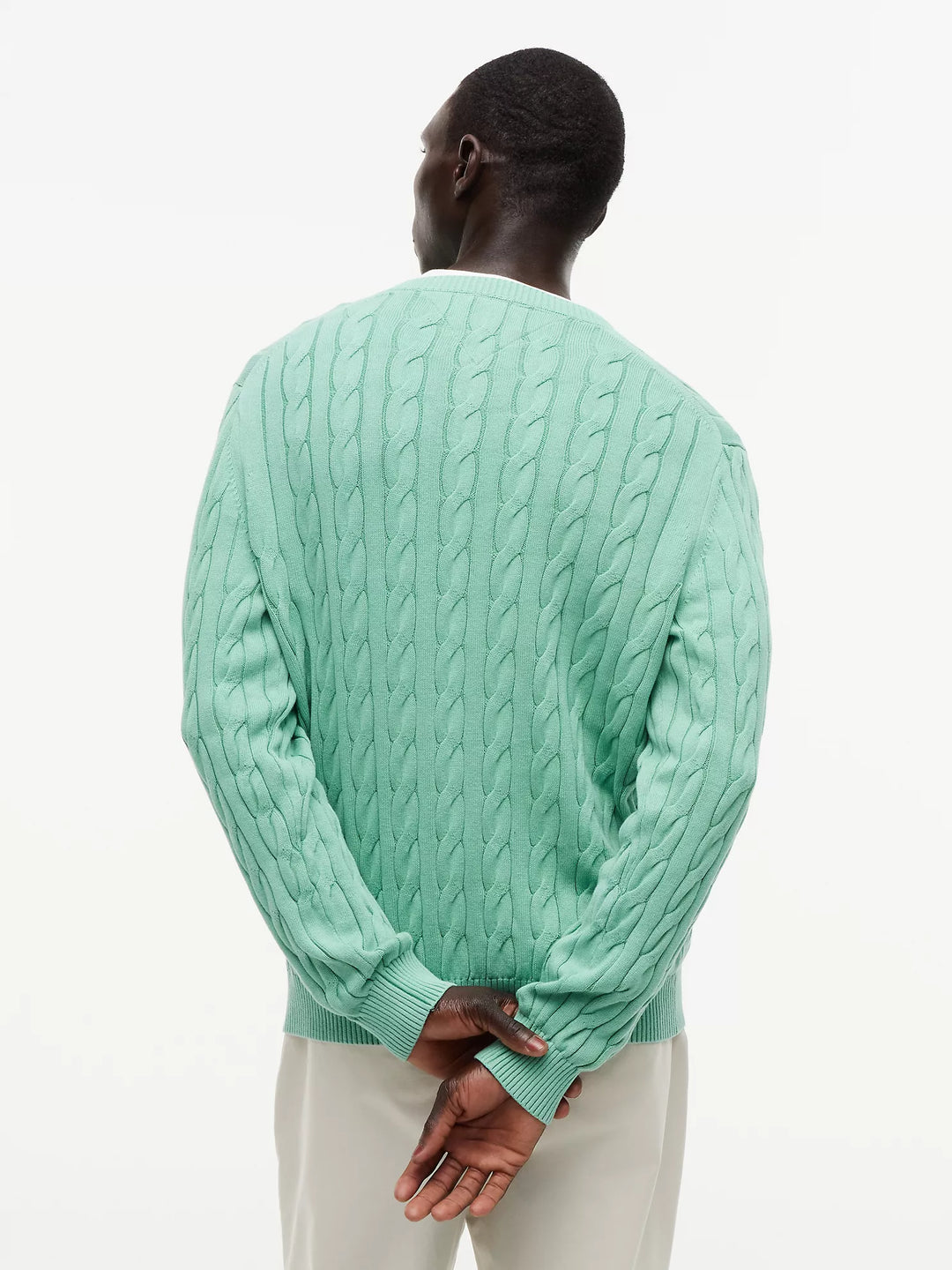 TH Men L/S R-Neck Cabel Knit Jersey MT-XM07920