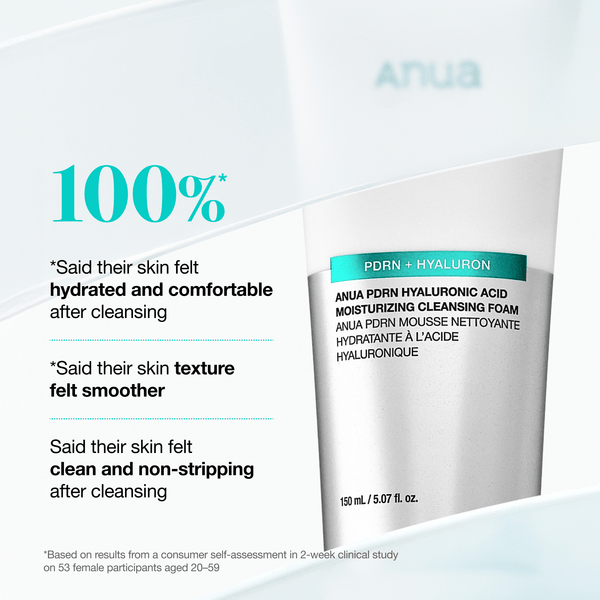 Anua PDRN Hyaluron Moisturizing Cleansing Foam 150ml