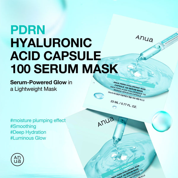 Anua PDRN + Hyaluronic Acid Capsule 100 Serum Mask 23ml