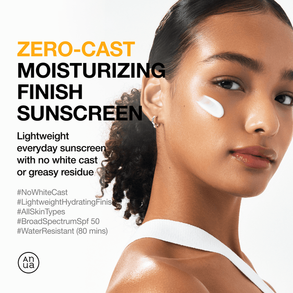 Anua Zero-Cast Moisturizing Finish Sun Screen 50ml