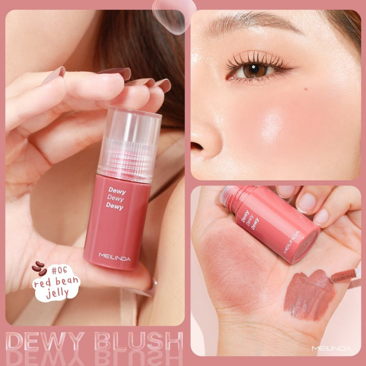 Meilinda Dewy Blush 5.5g 06 Red Bean Jelly (Thai)