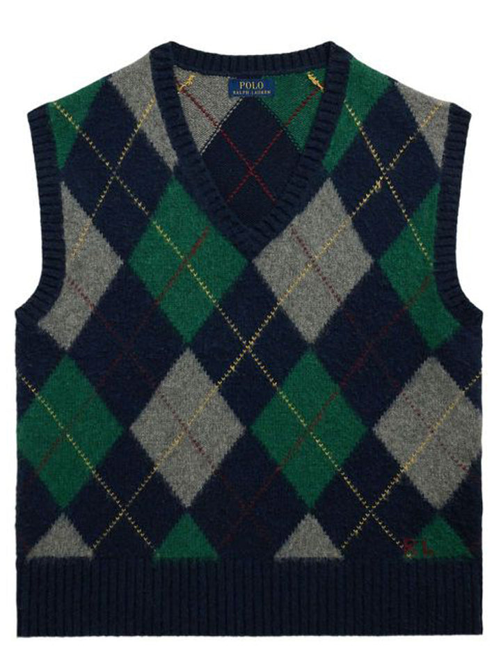 RL Men S/L Check Sweater-710970657