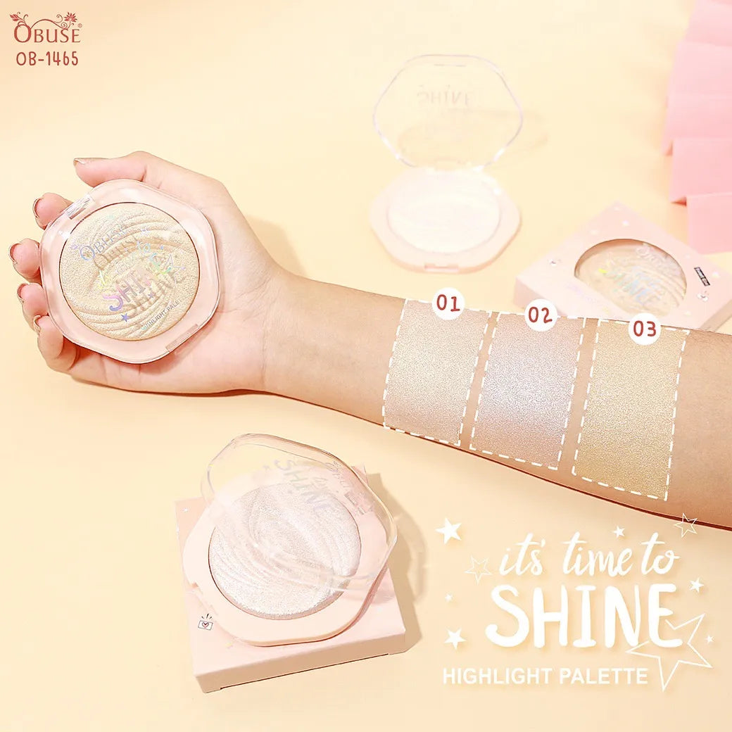 Obuse Its Time To Shine Highlight Palette 12G OB-1465-02 (Thai)