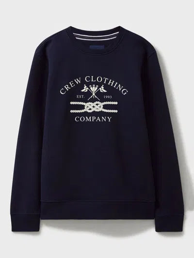 Crew Clothing Men L/S R-N Fleece Printed Sweat Shirt MVD021