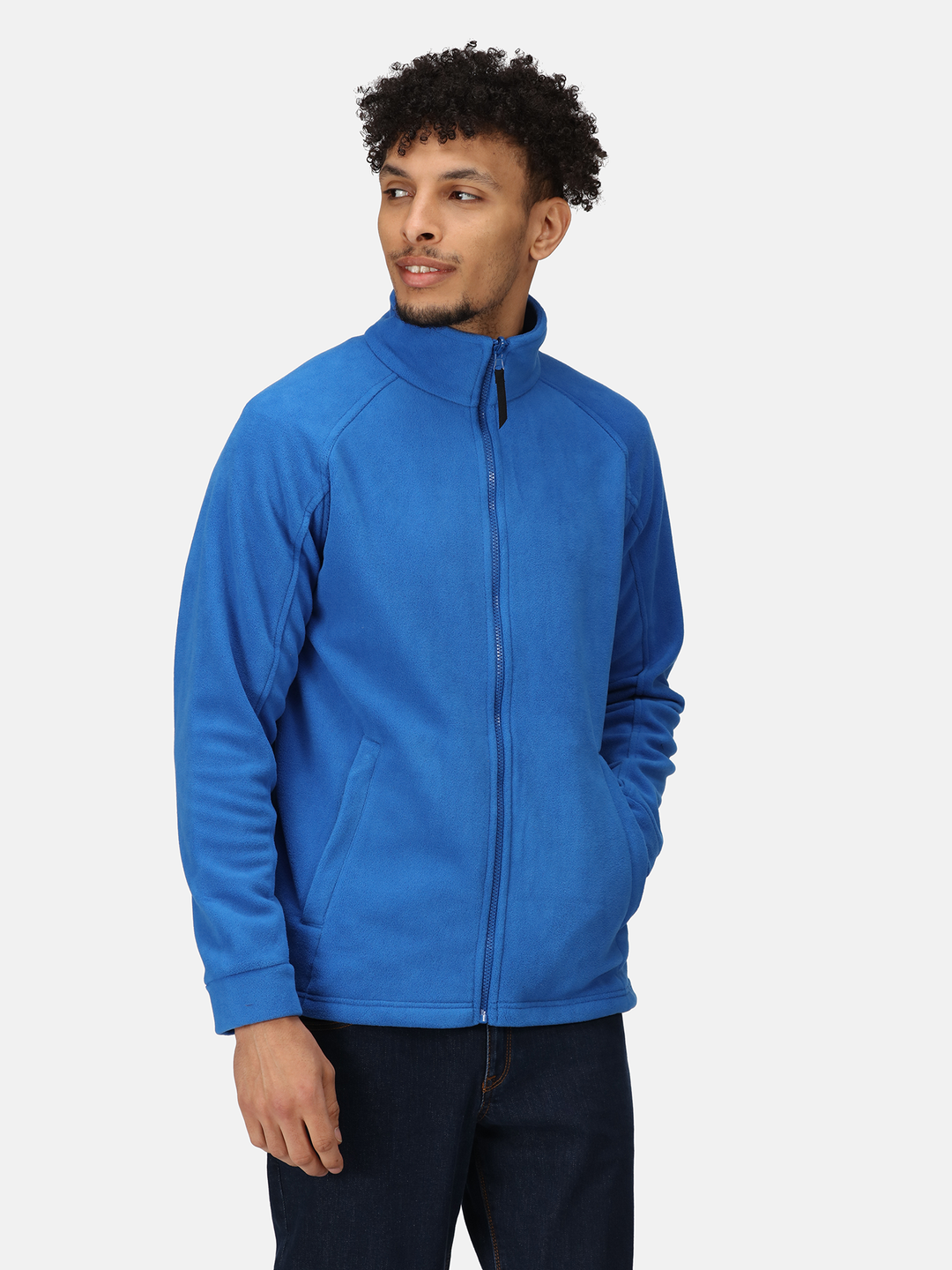 Regatta Mens L/S Fleece Zipper TRF532 (Royal Blue)