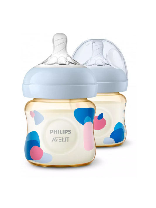 AP Baby Natural PPSU 4OZ 125ml PK OF 2 Feeding Bottle For 0m+ SCF581/20 ID 2292