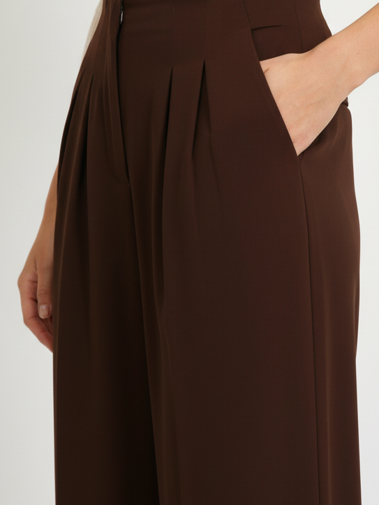 Chocolate Brown Strapless Co-Ord Set