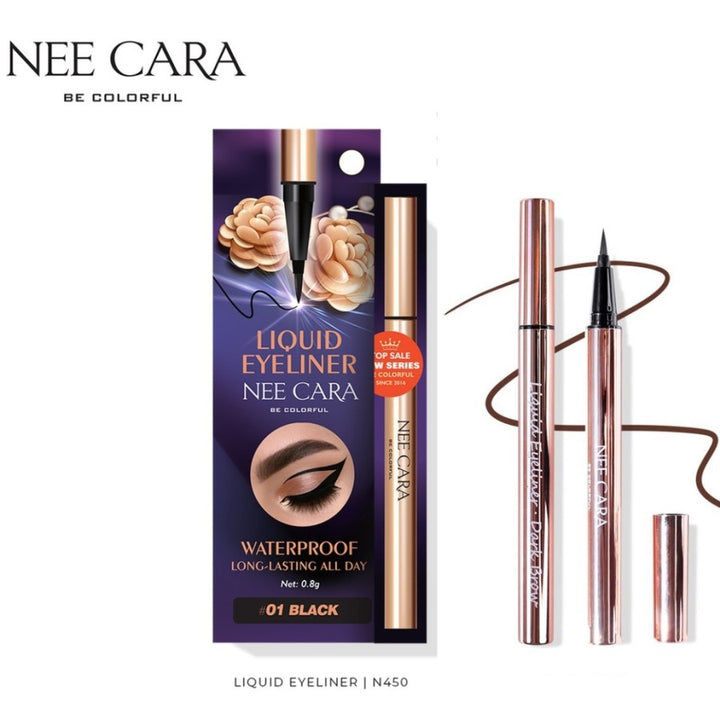 Nee Cara Liquid Eyeliner 0.8g 02 Dark Brown (Thai)