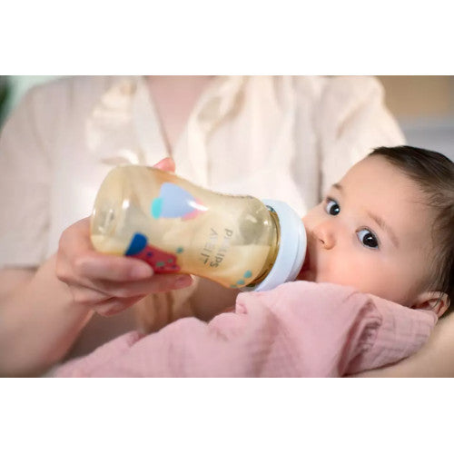 AP Baby Natural PPSU 9OZ 260ml PK Of 2 Feeding Bottle For 1m+ SCF582/20 ID 2290