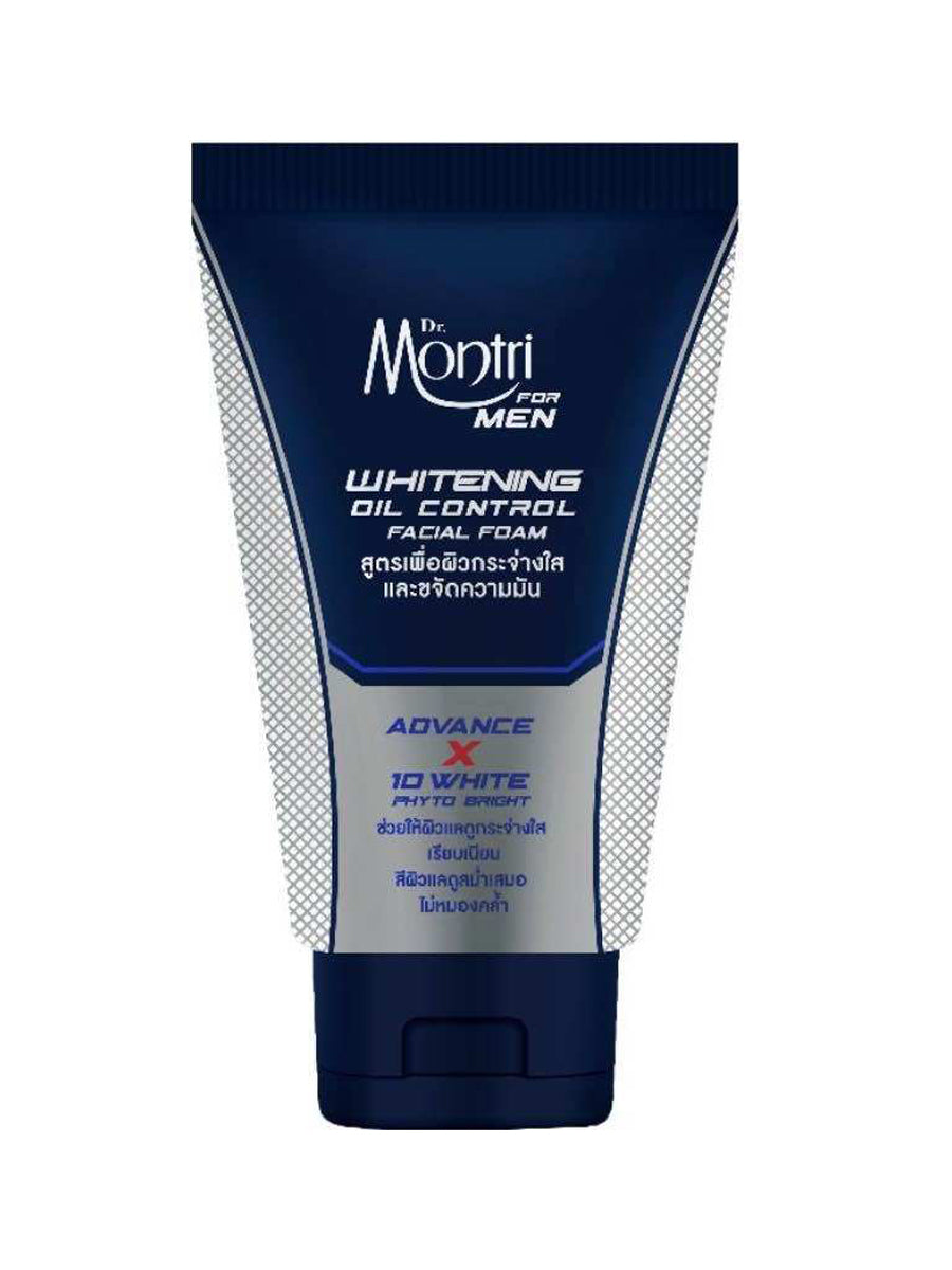 Dr.Montri For Men Whitening Oil Control Facial Foam 125G Advance 10X (Thai)