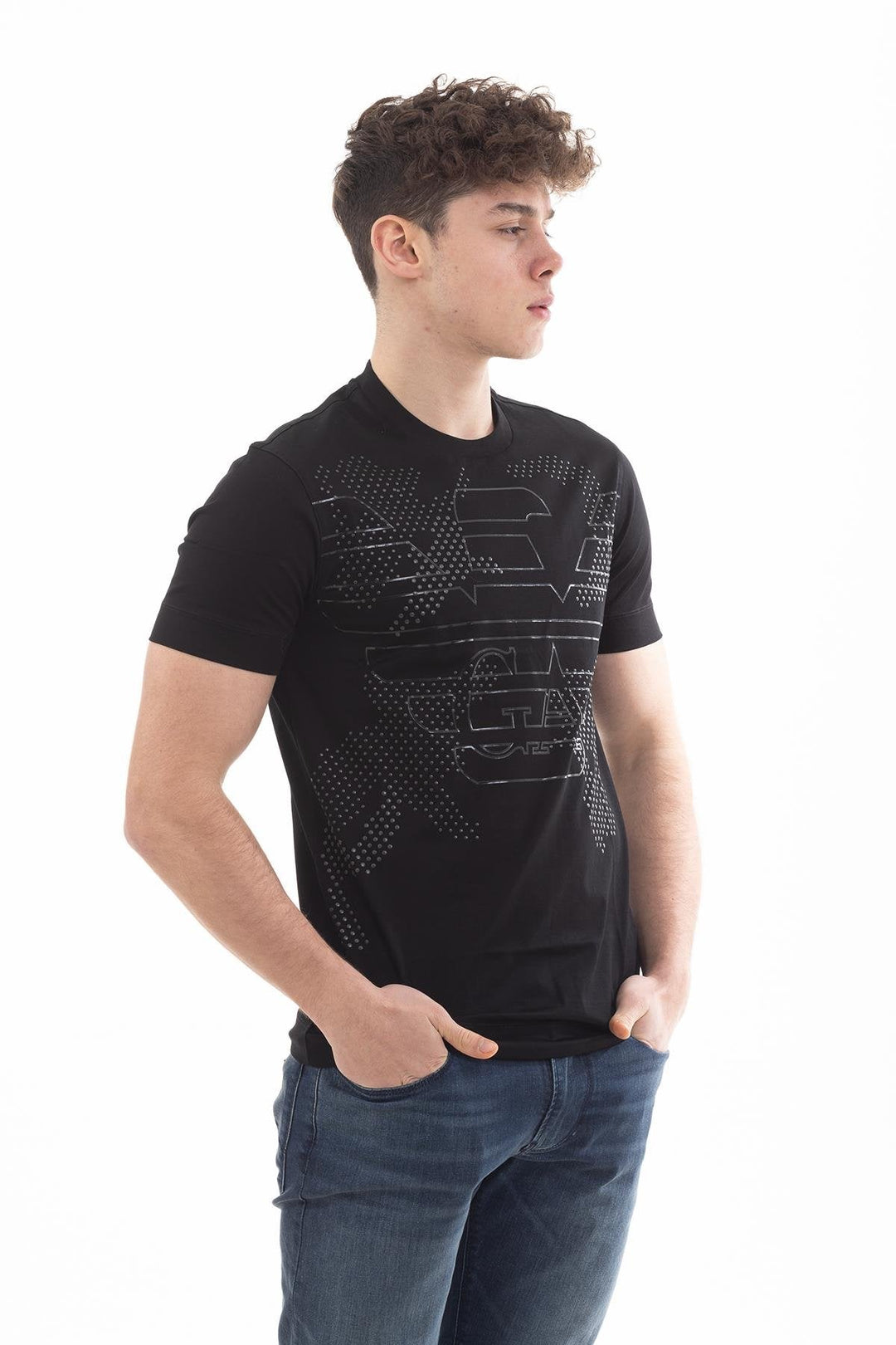 Armani Mens S/S R-N T-Shirt 7V1TG1