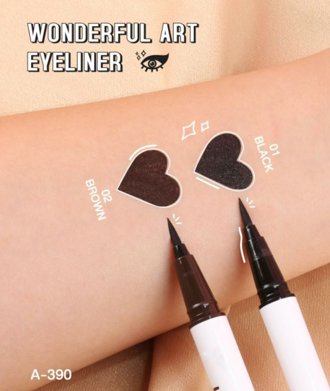 Ashley Quick Dry Magic To Drawing Eyeliner 0.8G A-390-01 Black (Thai)