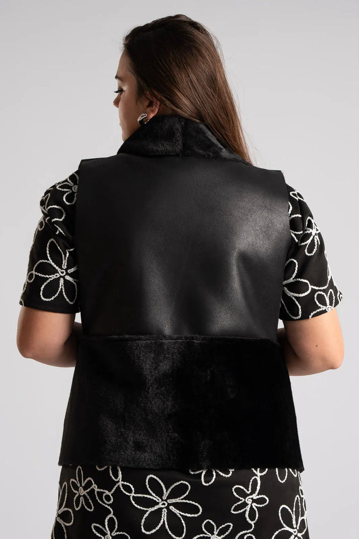 Glossy Ladies S/L F/O Leather Style Jersey 8524