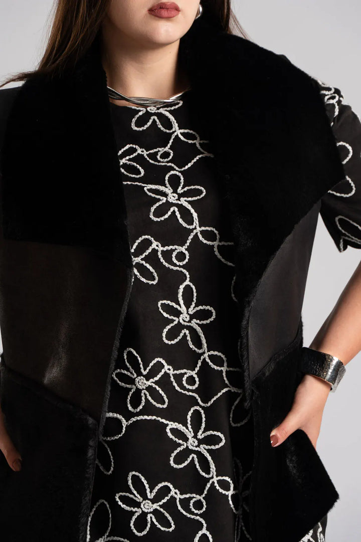 Glossy Ladies S/L F/O Leather Style Jersey 8524