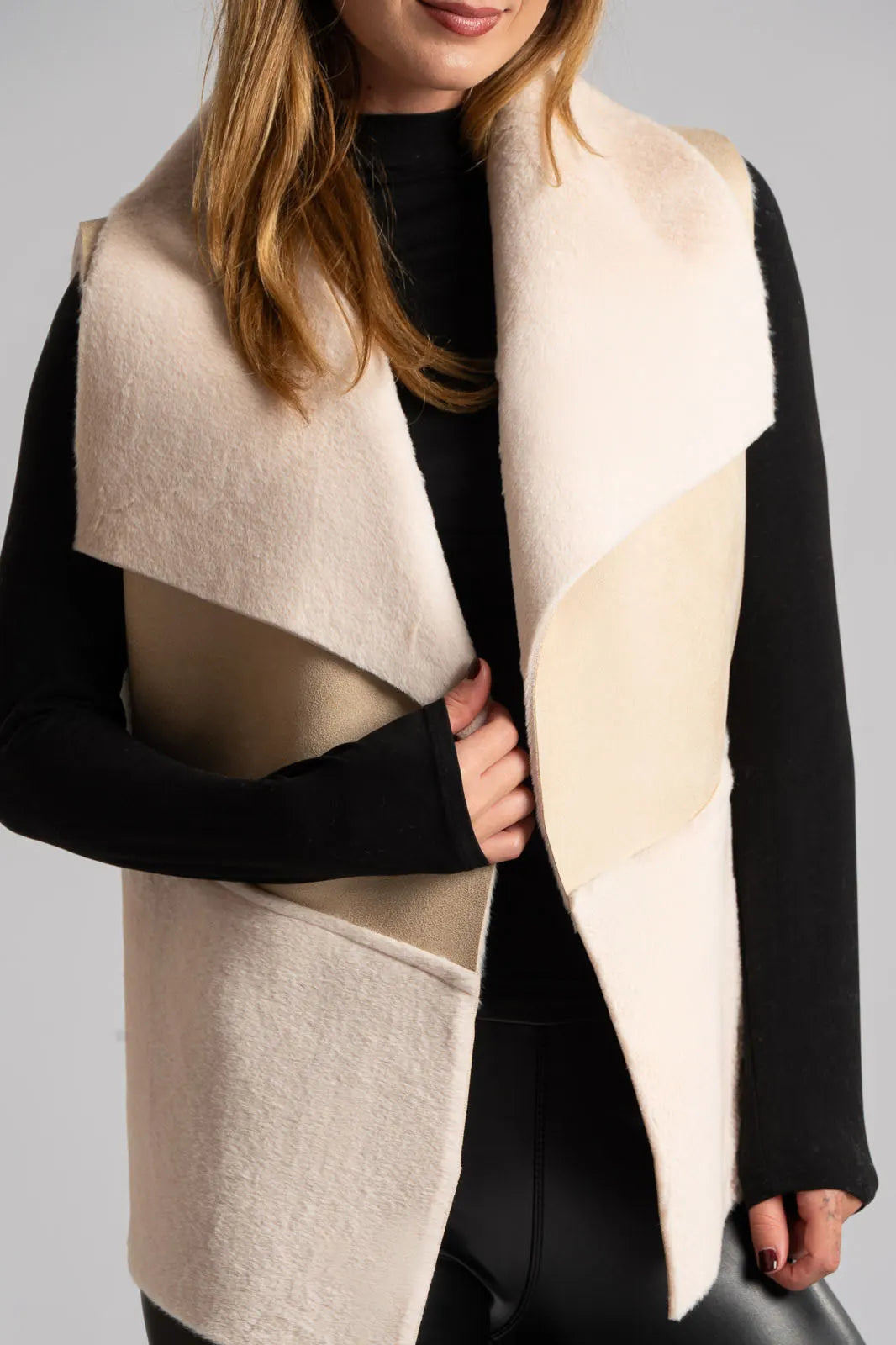 Glossy Ladies S/L F/O Leather Style Jersey 8524 (Skin)