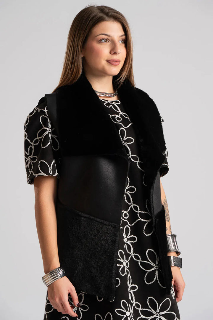 Glossy Ladies S/L F/O Leather Style Jersey 8524