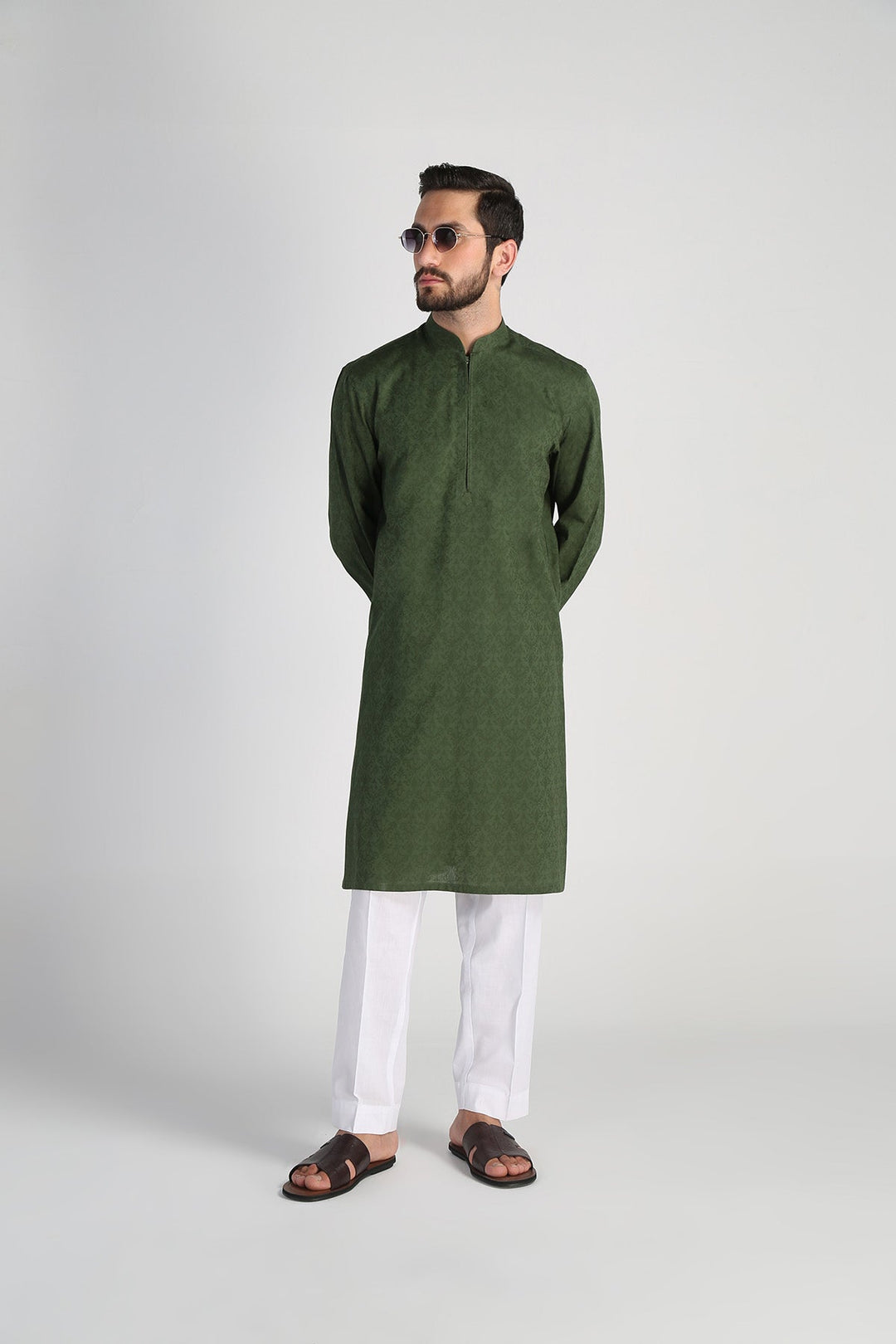 Classic Lawn Cotton Jaquaed Kurta