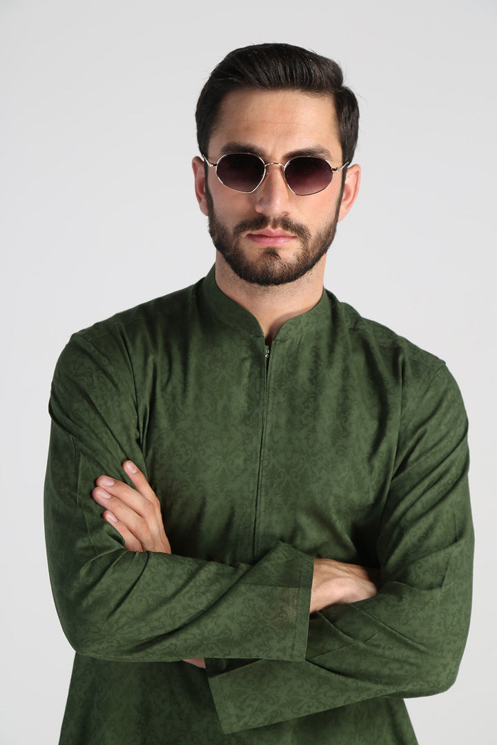 Classic Lawn Cotton Jaquaed Kurta