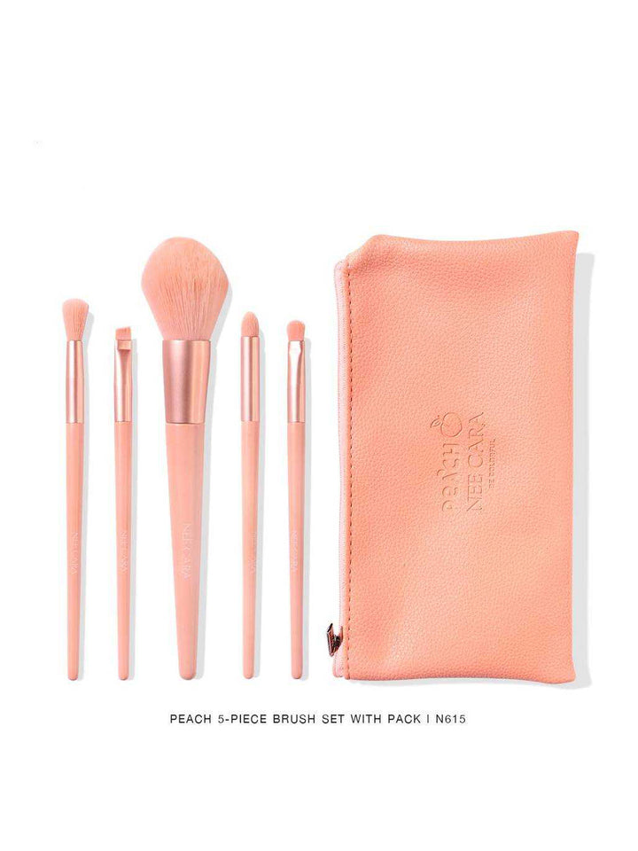 Nee Cara Sweet As A Peach Make Up Brush Set N615 (Thai)